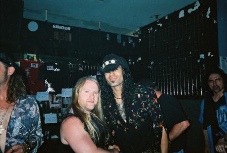 With Eric Sardinas before Steve Vai came on