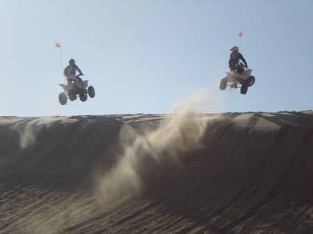 Troy and I riding November 2009