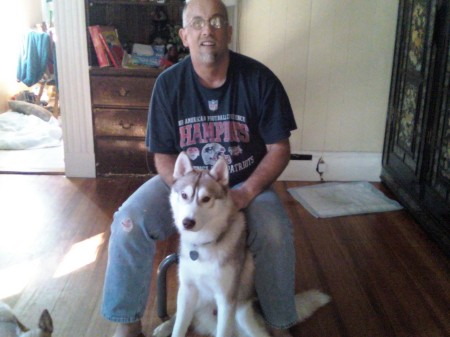 kuma and i at 9months