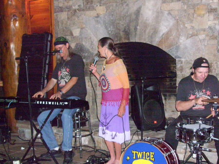 singing at LaPrades on Lake Burton