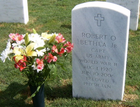 My Dad's, Dr. Robert Bethea, headstone