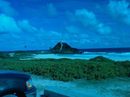 Beach on Kaneohe Bay base