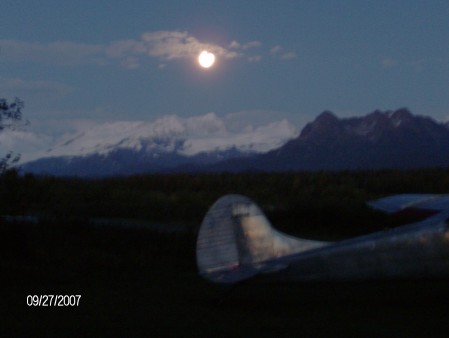 Full moon in Alaska