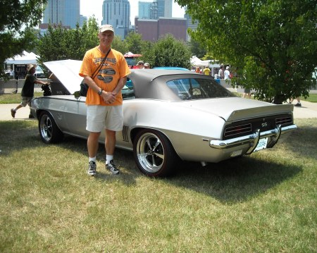 Ed with Brother Johnny's 1969 Camaro