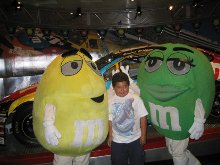 Brandon at the M & M Store