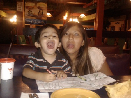 My neice and her son