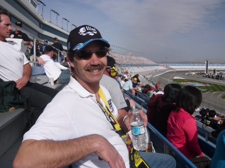 Michael ready for racing at Vegas 2009