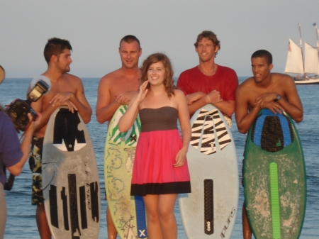 Daughter Maddie with the Skim Boarders