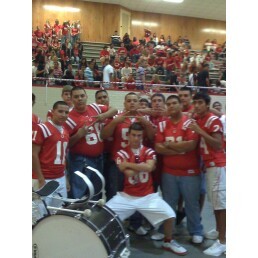 Broncho Football Players AT Pep Rally!