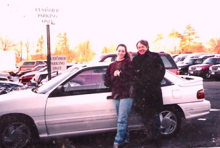 danielle & me 1993-didi's first car.