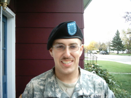 Son Jason home from Guard duty