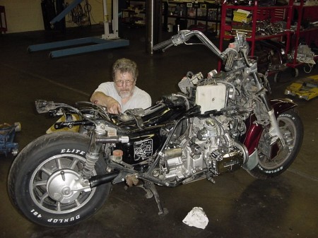 CRAIG & his old motorcycle