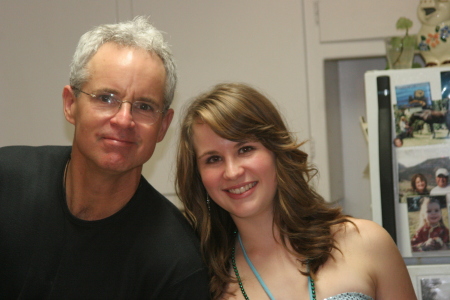 Dad and daughter, January 2010.