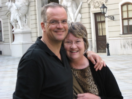 Bryan and Linda in the Hofburg in Vienna