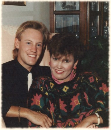 Danean's and I engagement photo 1988