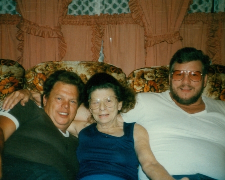 my brother Jimmy, Mommy, and brother Cecil.