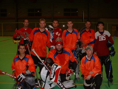 Me with one of my hockey teams.