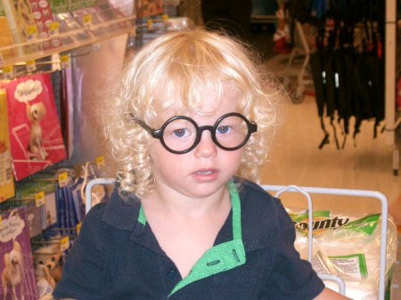 Casey as Harry Potter