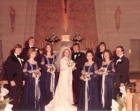Our wedding,  March 23, 1973, Cincinnati, Ohio