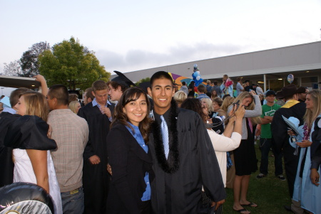 Mom with AJ at his graduation 2008