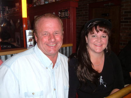Cheri and brother, Cliff at Manny's in Florida