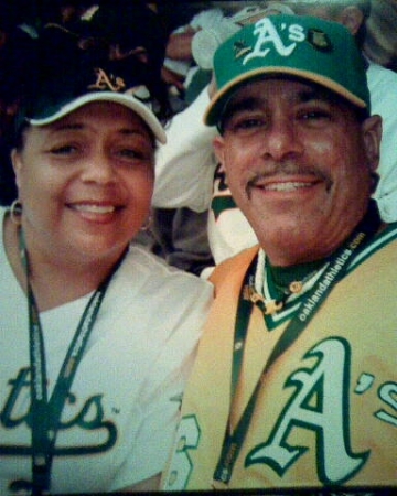 Marva & George at A's Rickey Henderson day '09