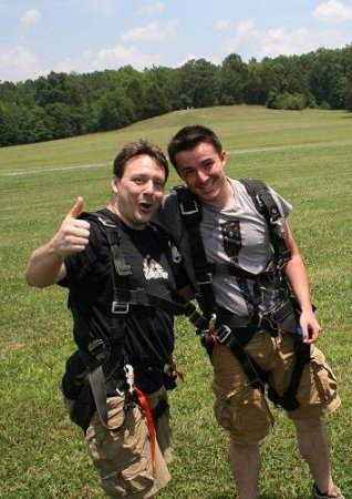 Josh and I after we jumped...