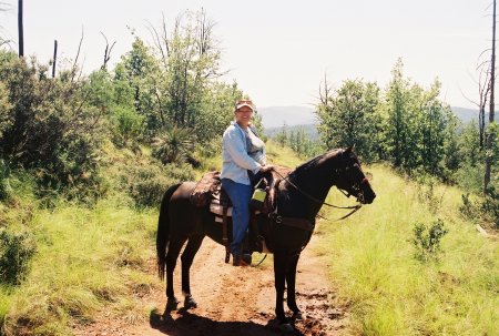 Jewel and I under the Tonto Rim