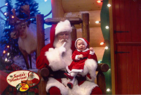 Baby Rayne & Santa