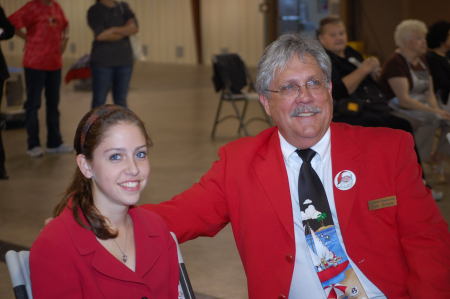 With my daughter at a dog show Christmas 2008