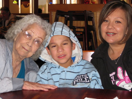 Grandma, sleepy tim and me