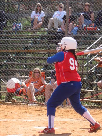 Lizzy at Bat during Cabin Fever, March 2010