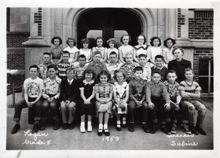 Logan Elementary School â Grade 5 - 1953