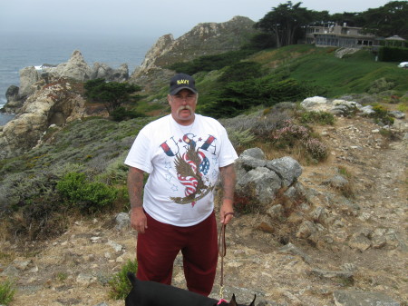 On the cliffs at Carmel