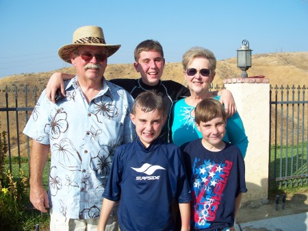 Tom & Joan with grandsons