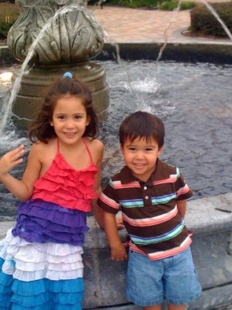 My grandchildren - Lesley & Jared