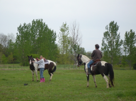 Riding our horses