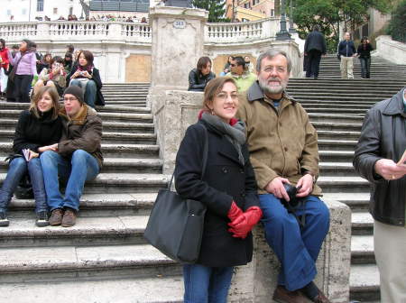 Amy & me on the steps