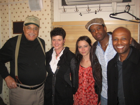 Backstage with cast of Cat on a Hot Tin Roof