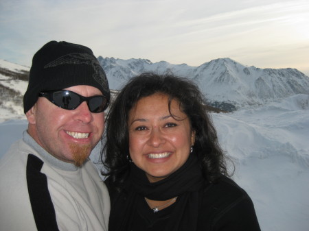 My husband Steve and I in Alaska - 2009
