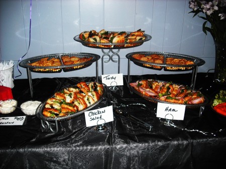 Buffet at the 50th BD party