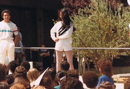 Modeling Spring 1983 at West Valley college .