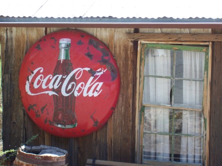 Coke sign at Nelson Mines in Nevada.