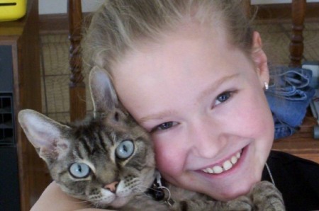 Daughter and Cat