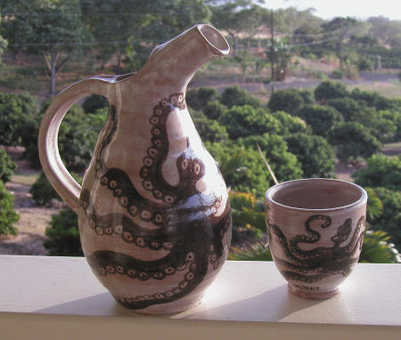 "Medea Water Vessel and Cup" by Mary Day Laird