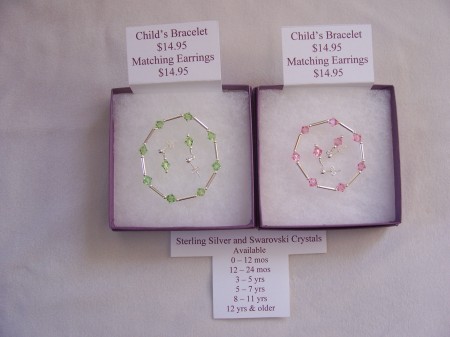 Children's Bracelet & Earring Sets