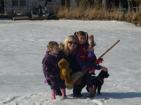 the kiddies & I at our cottage