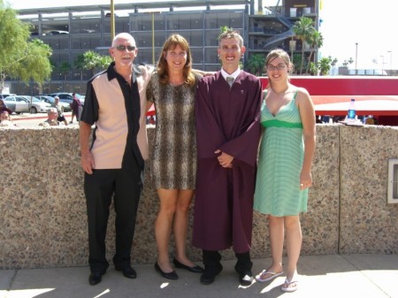 Pete, Sue, Pat & Katie at Pat's ASU graduation