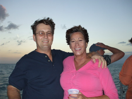 Bob & I on our anniversary sunset cruise '08