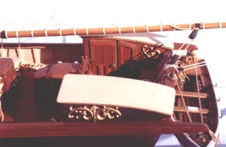 detail of stern